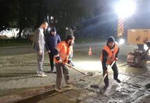 В Махачкале продолжается капитальный ремонт проспекта Имама Шамиля