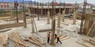 В микрорайоне ДОСААФ продолжается строительство школы