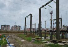 Подстанция «Приморская» продолжает свою работу в условиях непогоды