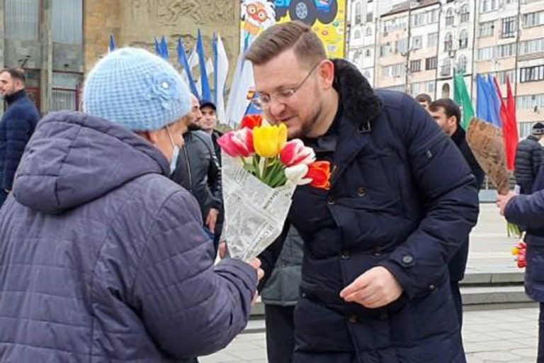Цветы от мэра