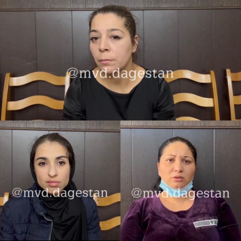 В Махачкале задержали трех женщин за серию краж