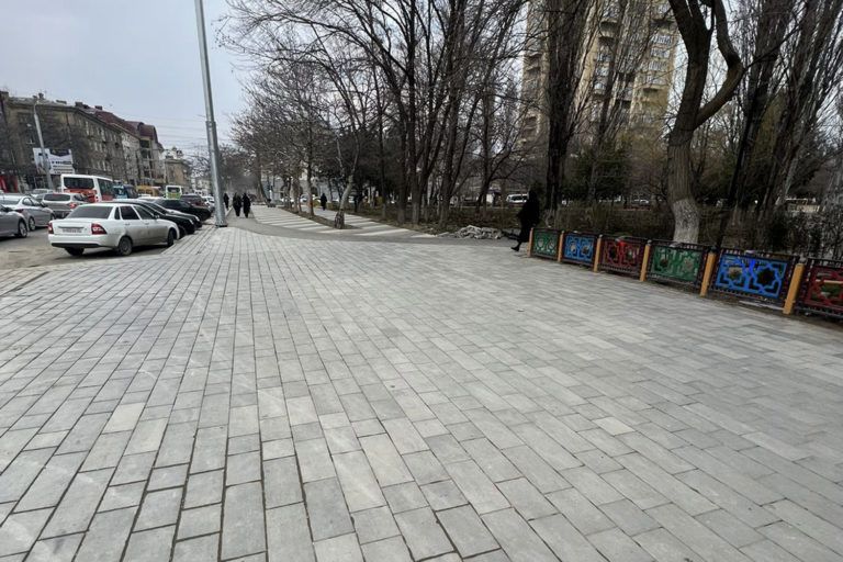 Реконструкция улицы Коркмасова выполнена на 65%
