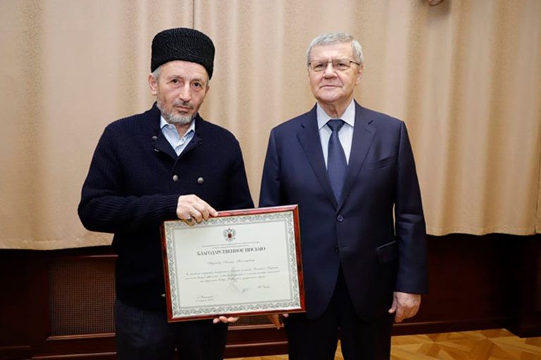 Благодарственное письмо Муфтию Дагестана от Полпреда Президента РФ в СКФО