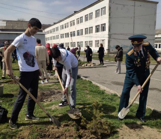 В Махачкале высадили сад памяти в честь Героя России Гаджимагомедова