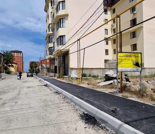 В Махачкале началось строительство сквера по пр. Насрутдинова