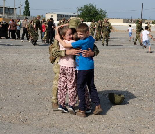 В Махачкале встретили росгвардейцев — участников спецоперации