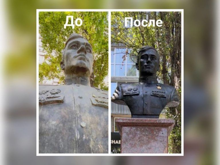 В Махачкале провели реставрацию бюста Героя Советского Союза Юсупа Акаева