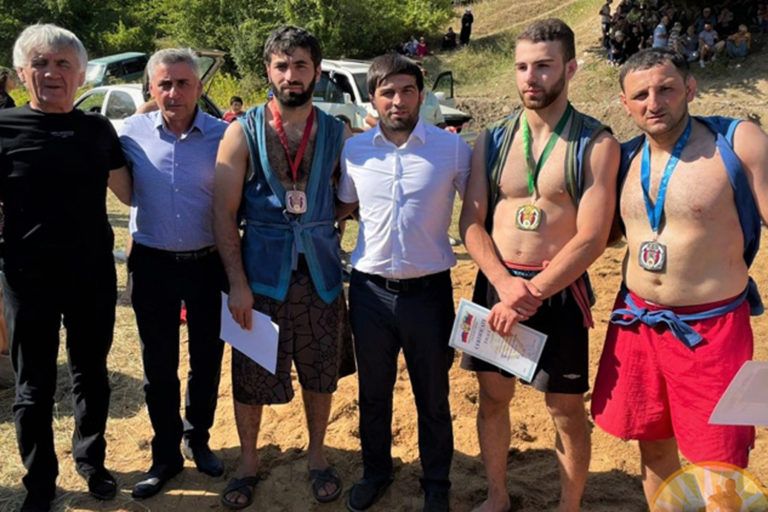 Дагестанские дзюдоисты и борцы с визитом дружбы в Грузии