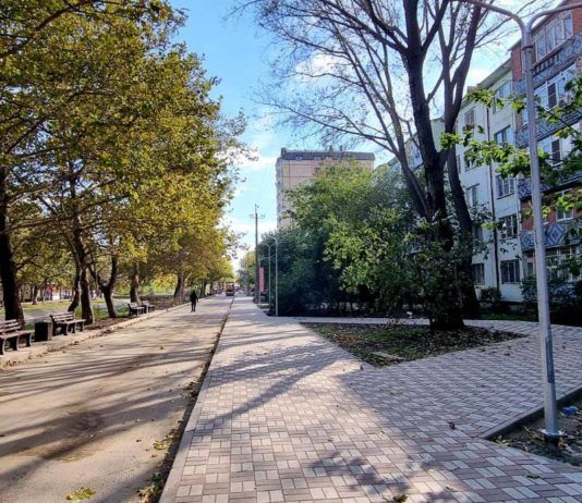 В Махачкале завершается благоустройство общественного пространства по пр. Шамиля