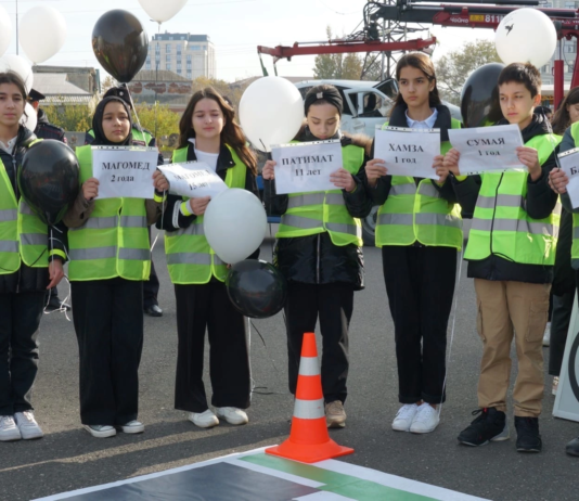 В Махачкале провели акцию, посвящённую Всемирному Дню памяти жертв ДТП