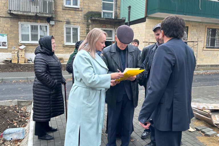 Депутаты проинспектировали ход благоустройства дворовых территорий