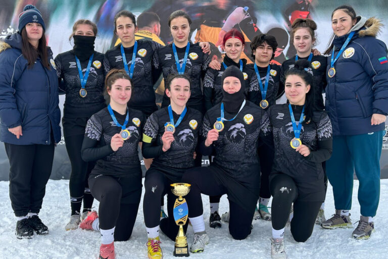 Студентки ДГПУ выиграли чемпионат России по регби на снегу