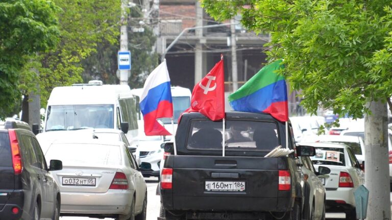 Завершающая акция автопробега «Россия – наш дом! Победа одна на всех!» прошла в Махачкале
