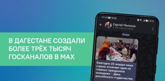 Дагестан вошел в пятерку лидеров по количеству госканалов в мессенджере MAX