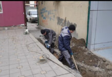 На улице Гамидова в Махачкале обновляют водопроводную сеть после обращений жителей