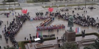 В Махачкале состоялась массовая патриотическая акция ко Дню защитника Отечества