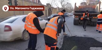 В Махачкале начались масштабные работы по восстановлению асфальтового покрытия