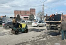 В Махачкале восстановили дорожное покрытие на улице Хизри Булача