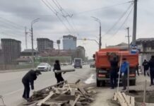 Сотрудники УМВД Махачкалы организовали субботник