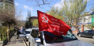 В Махачкале стартовал автопробег в честь 81-й годовщины Великой Победы