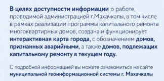 Мэрия Махачкалы создала интерактивную карту капремонта и аварийного жилья