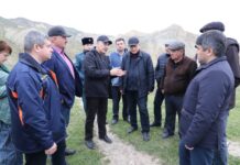 Нариман Абдулмуталибов проинспектировал состояние гидротехнических сооружений в Табасаранском районе