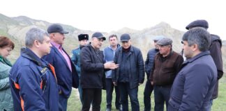 Нариман Абдулмуталибов проинспектировал состояние гидротехнических сооружений в Табасаранском районе