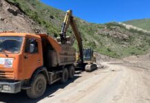 В Дагестане продолжается плановое благоустройство дорожной сети