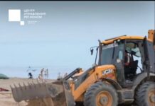 В Каспийске восстановили размытую паводком пляжную зону в районе банкетного зала «Россия»