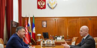 Фёдор Щукин встретился с Героем России Залибеком Умаевым