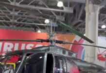Дагестанский вертолет АП-55 представили на международном форуме HeliRussia 2026