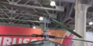 Дагестанский вертолет АП-55 представили на международном форуме HeliRussia 2026