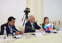 Фёдор Щукин проводит встречу с послом Пакистана Фейсалом Ниазом Тирмизи