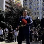 Фёдор Щукин возложил цветы к памятнику Героя России Магомеда Нурбагандова